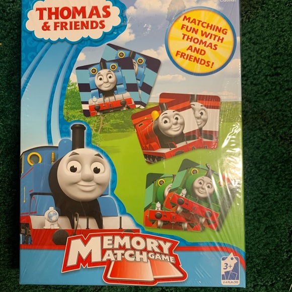 Thomas and Friends Memory Match New in sealed box 72 cards storage tray - Picture 6 of 6